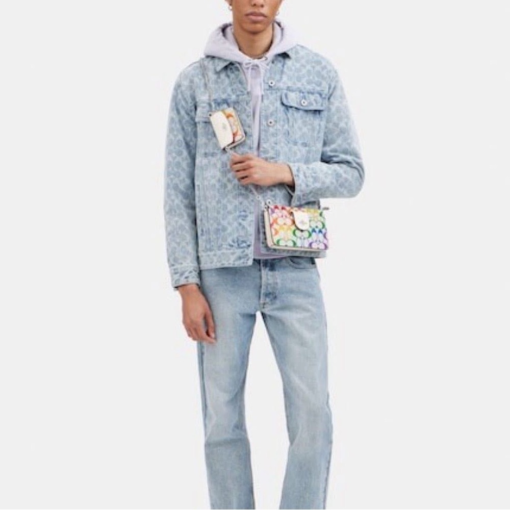 C4697 - Coach Poppy Crossbody in Rainbow Signature Canvas - Picture 15 of 15